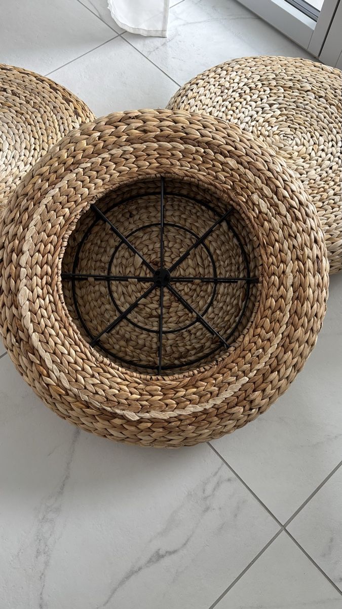 Ikea Tabourets: 3er Set Korb Hocker Ikea Alseda – D'occasion à Seengen par sa_land 5