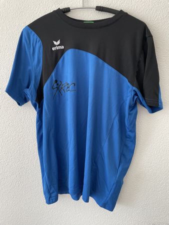 Sport T-Shirt, Erima, Grösse S, Blau/Schwarz, Top Zustand!