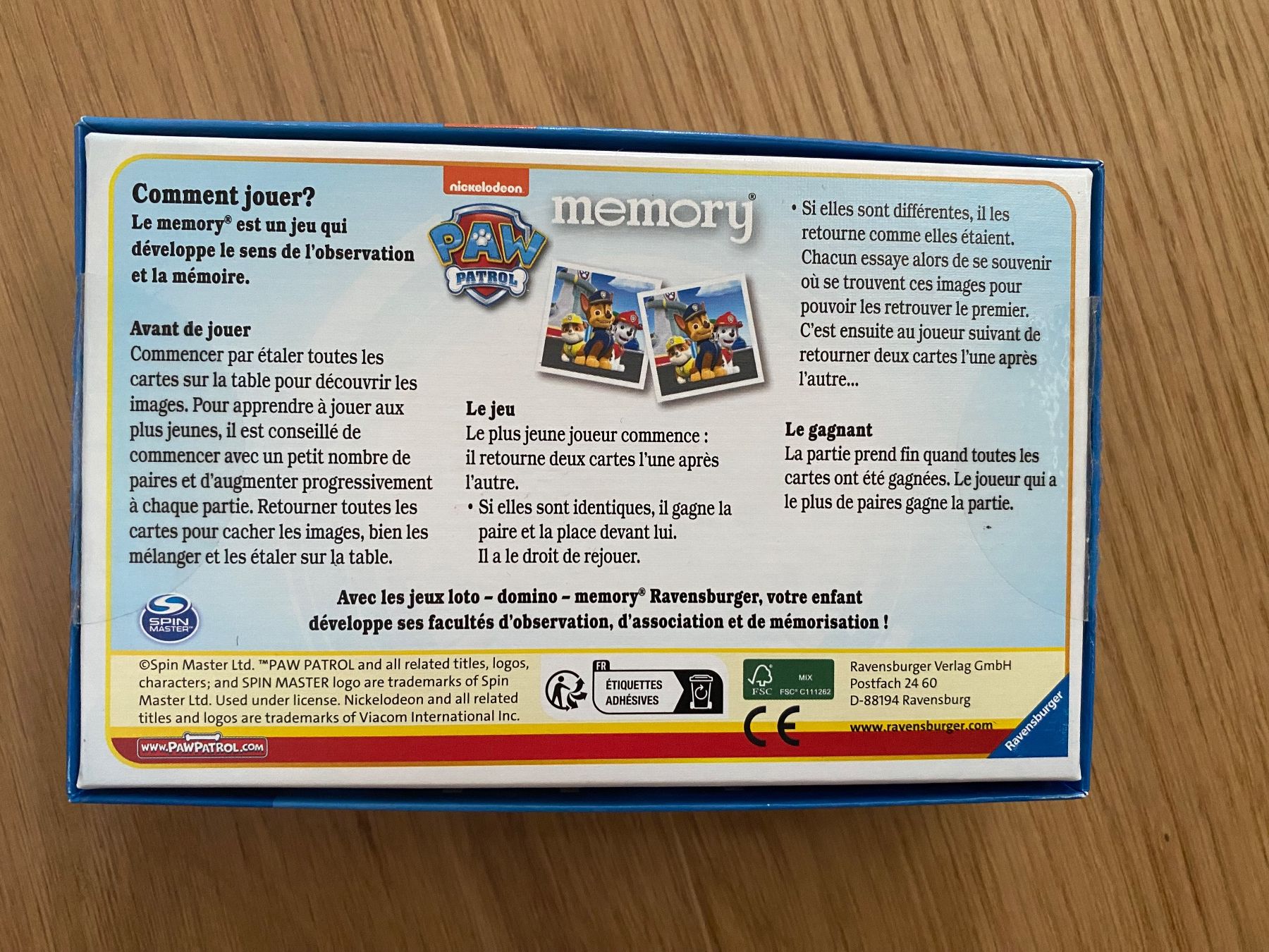 Ravensburger Spiele: Paw Patrol Memory Spiel – Gebraucht aus Einsiedeln von PaedeK84 2