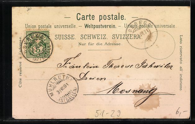 Cartoline postali: Litho Appenzellerin in traditionellen Tr – Usato da Berlin venduto da bartko-reher 1