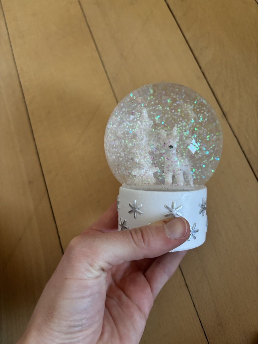 Tutte le decorazioni: Zauberhafte Schneekugel mit Glitzer - Winterdeko – Usato da Fribourg venduto da SaskiaD.