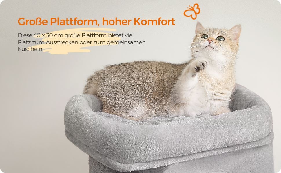 Tiragraffi: Kratzbaum Kletterbaum Katzenbaum 67cm, Katzenhaus hellgrau – Nuovo e nell'imballaggio originale da Zürich venduto da MueDes 9