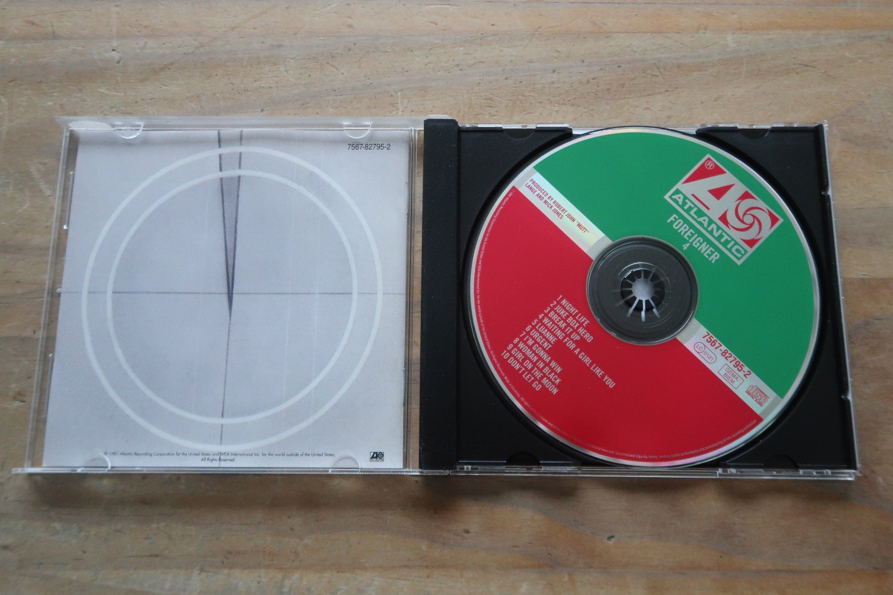 CD: FOREIGNER - 4 - URGENT JUKEBOX HERO -  CD – Usato da Basel venduto da Patiscat 3