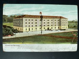 Ansichtskarte von Herisau AR von 1906 - Kaserne