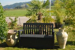 Neue Gartenbox 🤩 Gartenbank Sitzbank Staubox Antrazit