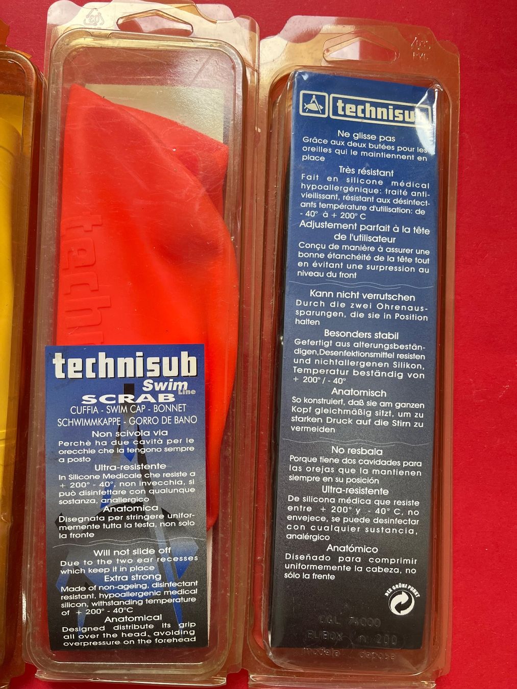 Badehosen: Schwimmkappen Technisub (4 Stk.) – Neu (gemäss Beschreibung) aus Cresciano von TicinoGrigioni 2