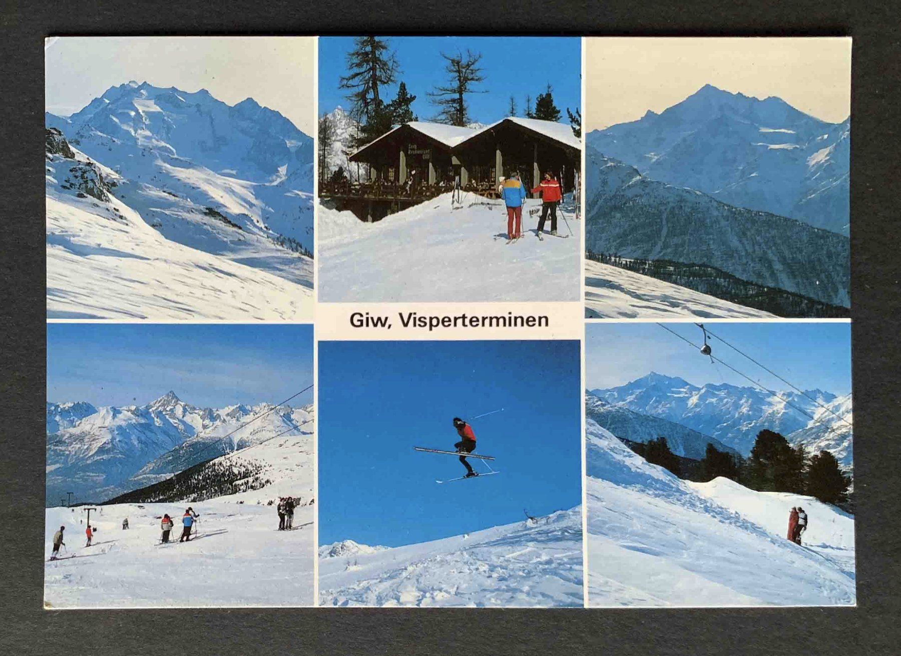 Cartes postales: AK Visperterminen VS Skigebiet – D'occasion à Goldau par artelier1