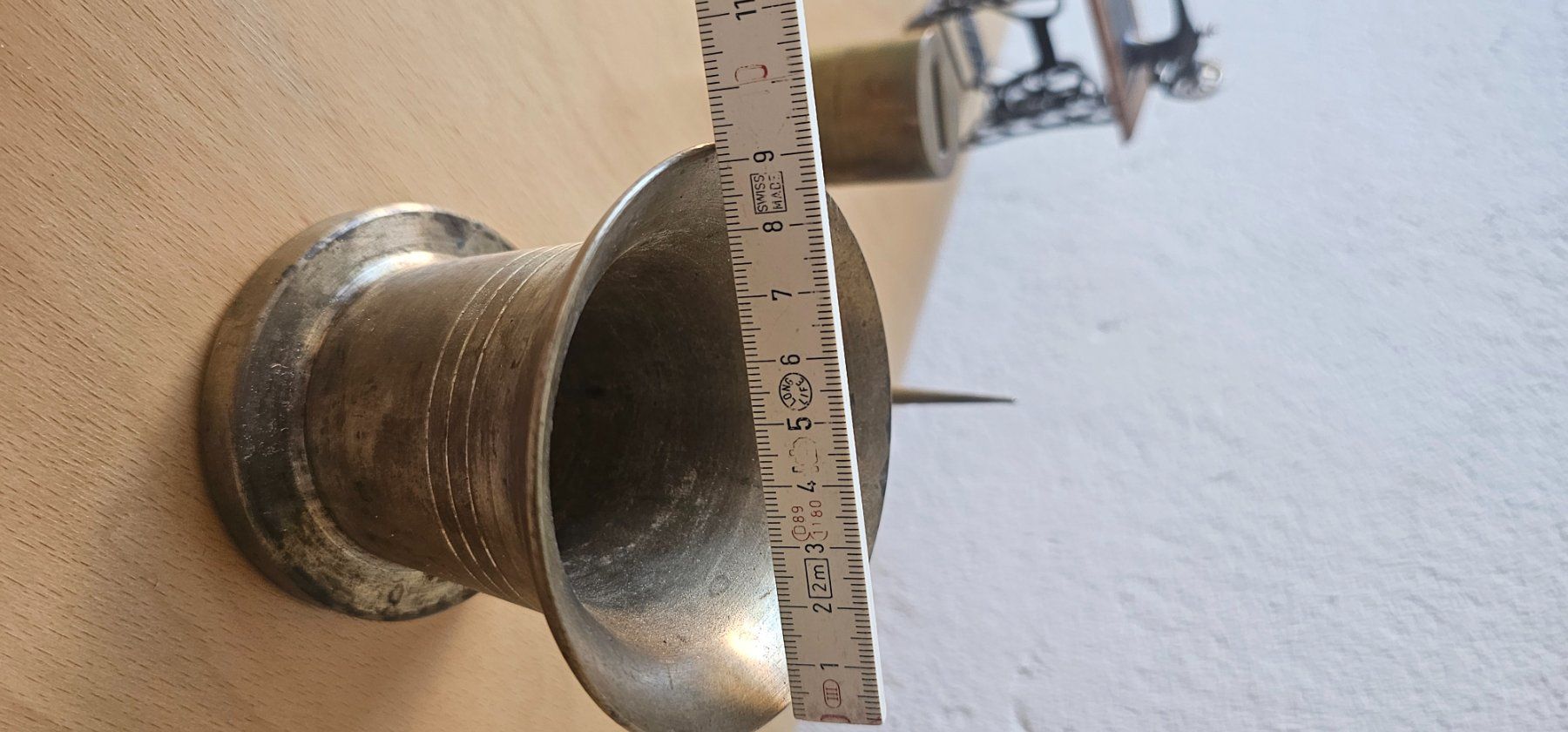 Sonstiges für das Kochen & Backen: Antiker Messing Mörser mit Stössel schwer CCCP – Gebraucht aus Pfäffikon ZH von eric0113 3