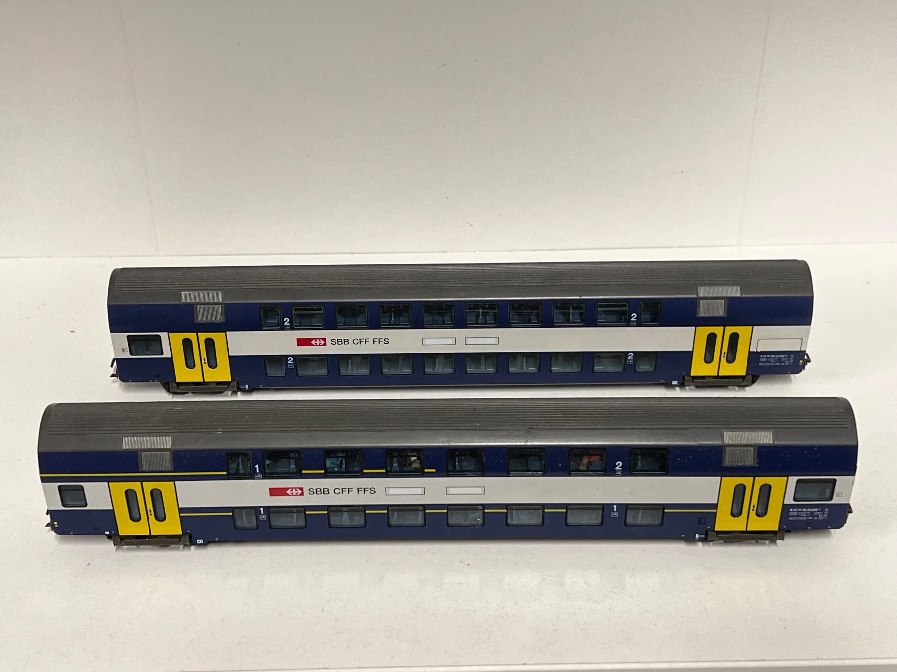 Fleischmann Modellini di ferrovie: Fleischmann S Bahn SBB   H0 AC 2 Stk. – Difettoso da Geroldswil venduto da TopTrain54