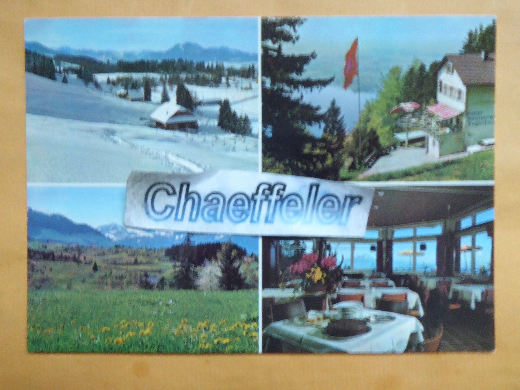 Cartoline postali: Zugerberg.  Berner Alpen, Pilatus – Usato da Zürich venduto da Chaeffeler