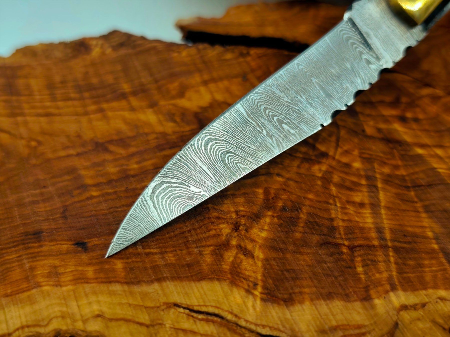 Accessori: Laguiole Damast Messer Klappmesser echtes Damastmesser – Nuovo e nell'imballaggio originale da Arlesheim venduto da Premius_1 2