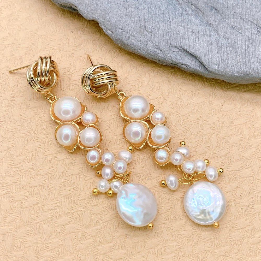 Orecchini pendenti & Orecchini a lobo: Lua Blume Perle Ohrhänger Perlen Boucles Fleur Chandelier – Nuovo (secondo la descrizione) da Prilly venduto da ilyria73 3