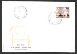 Werbemarke FDC 1103 Zibelimärit ET Bern 19.11.2003