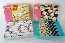Jeux de société vintage Dames & Dominos