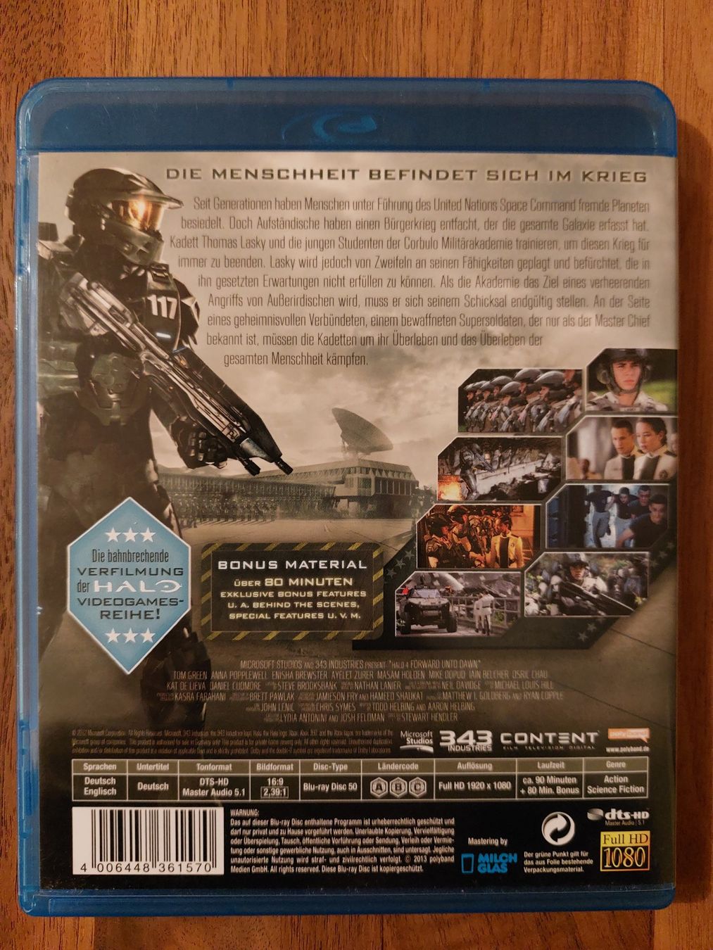Tutti i DVDs: Blu Ray - Halo 4 Forward Unto Dawn – Usato da Rheinfelden venduto da FilmAuktion 1