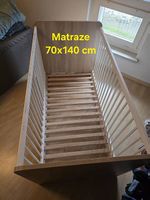 Kinderbett 70x140 cm mit Lattenrost