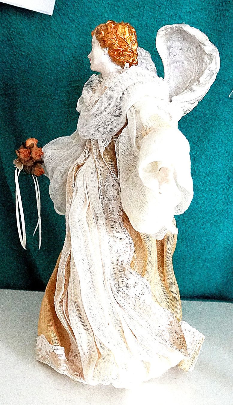 Statuette: Engel in Stoff-Kleidern – Usato da Baar venduto da 2cvbaar 4