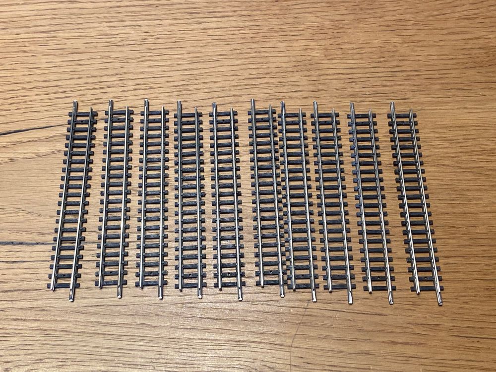 Trix Minitrix Gerade Gleise 17,2mm - 10 Stück Set Für Modelleisenbahn