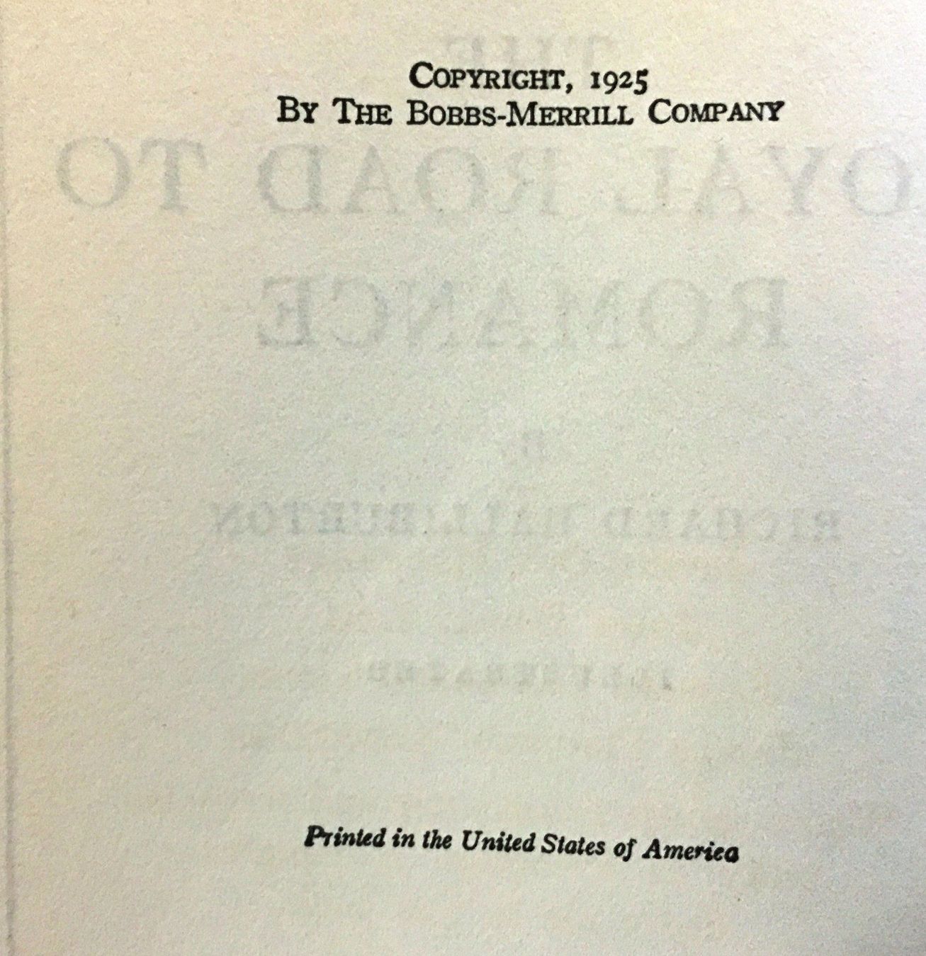 Libri: The Royal Road to Romance - 1925 – Usato da Oftringen venduto da Vucki 2