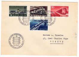 lettre de Zürich cachet S286 pour Genève le 9.VII.47