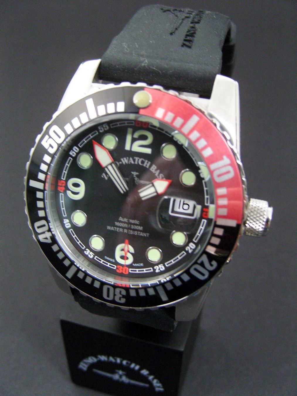 Zeno Orologi: Neue Airplane Diver Automatic Numbers, black/red – Nuovo e nell'imballaggio originale da Mels venduto da niezie2002 2
