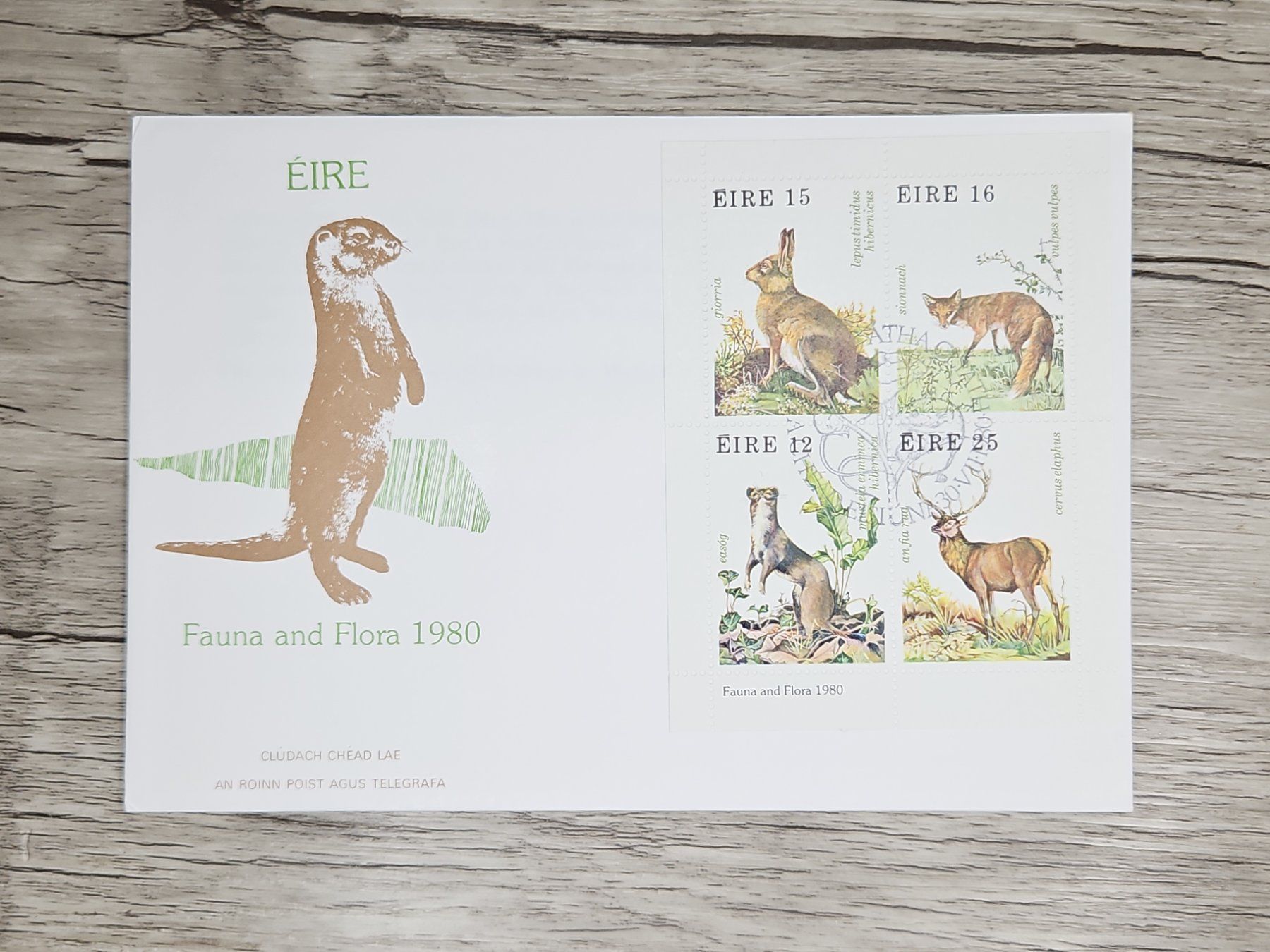 Tutti i francobolli: CL05 Enveloppe + Timbre Eire + Bloc 1980 – Usato da Cousset venduto da Patrick_Collections