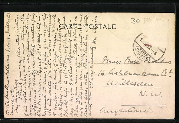 Cartoline postali: Sierre, Chapelle anglaise et Chateau Bel – Usato da Berlin venduto da bartko-reher 1