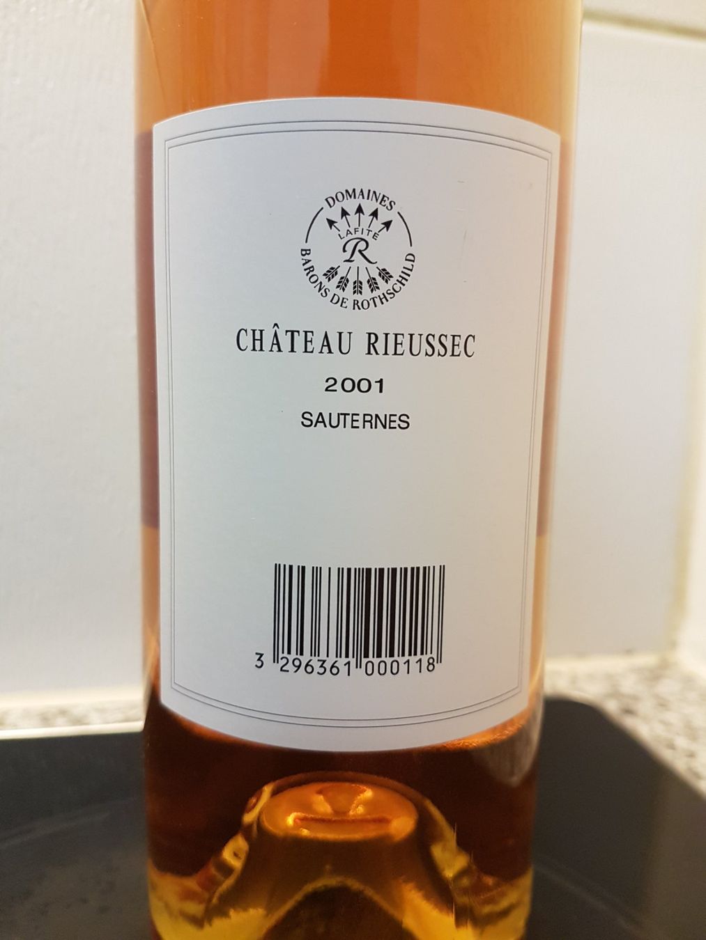 Vino: Château Rieussec 2001  75cl. P99/WS100 – Nuovo (secondo la descrizione) da Grenchen venduto da poggione 5