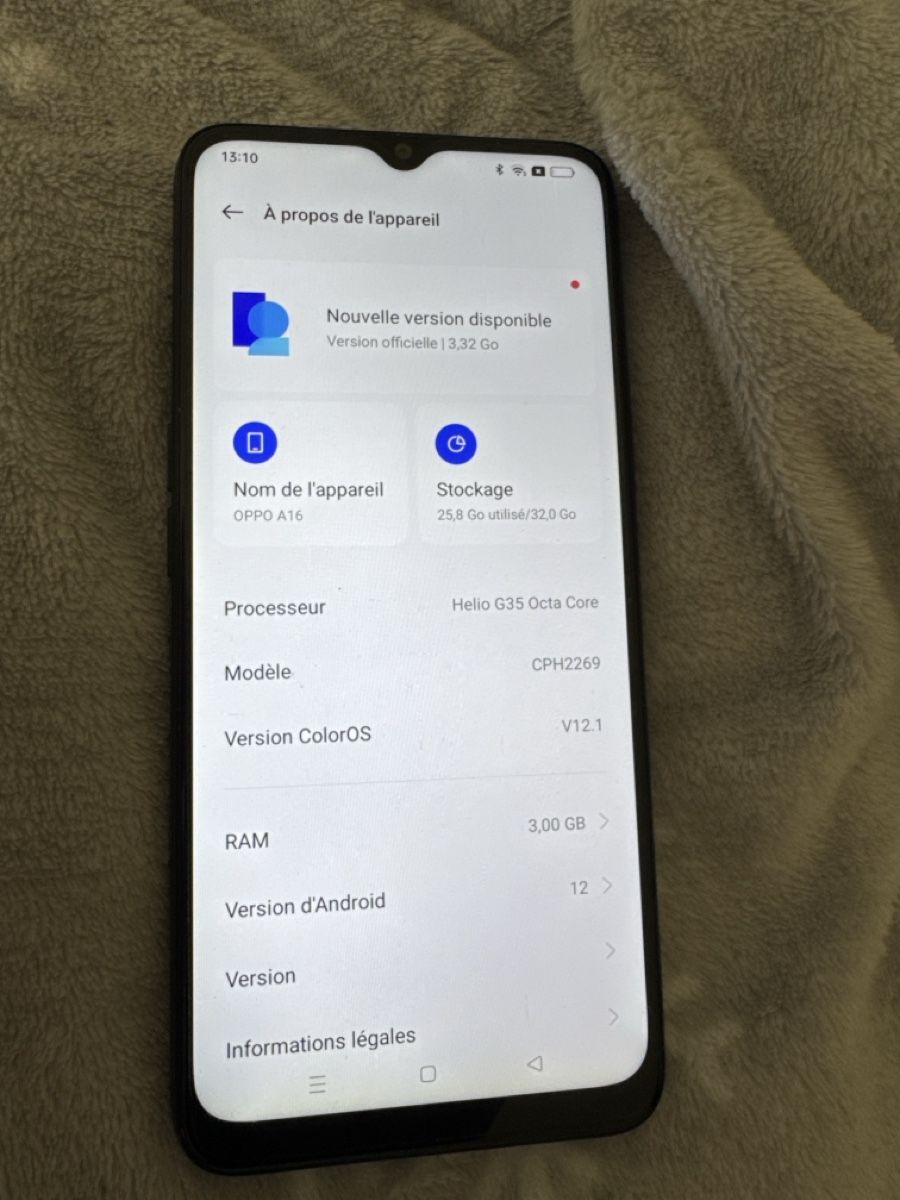 Oppo Portables: Smartphone Oppo a16 – D'occasion à Nyon par piv_5qhc 2