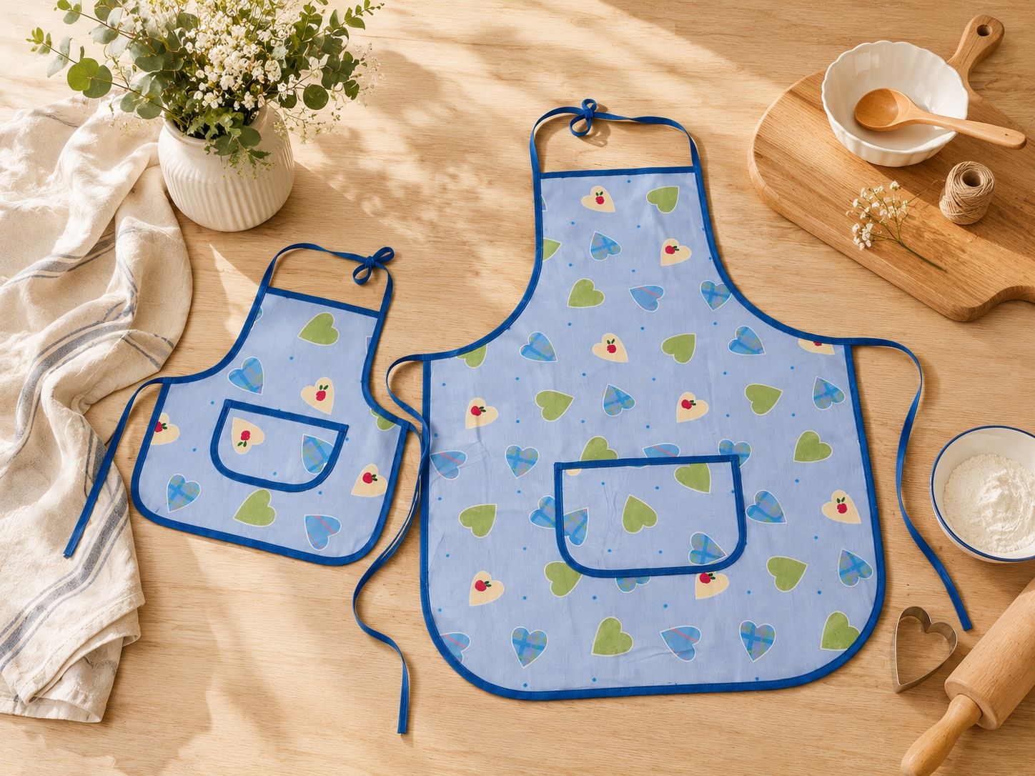 Grembiuli: Mutter-Kind Schürzen-Set, handmade – Nuovo (secondo la descrizione) da Bichelsee venduto da neenas16