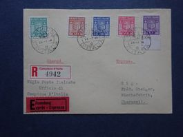 1944 Campione 1-5 Satzbrieflein - SELTEN