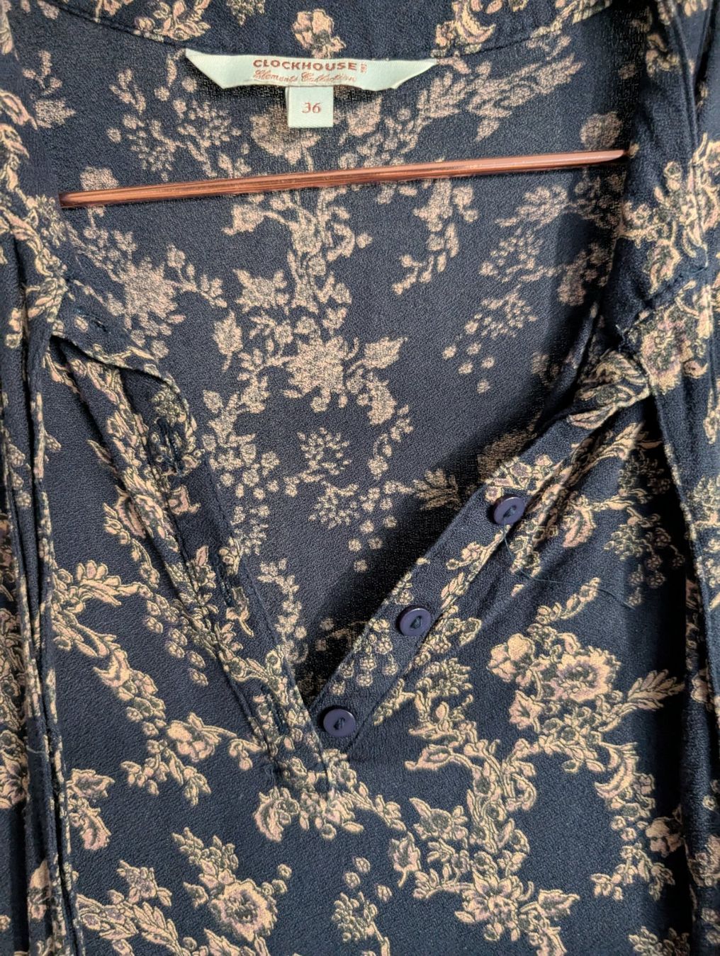 C&A Vestiti: Kleid Clockhouse, Grösse 36, Blumenmuster – Usato da Zug venduto da vik_8fdf 2