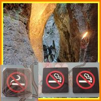 Panneau non fumeur(4pce)Notausgang/Glas&Flasche Untersetzer!