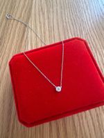 Platin Kette mit natürlichem Diamantanhänger 0.15 ct