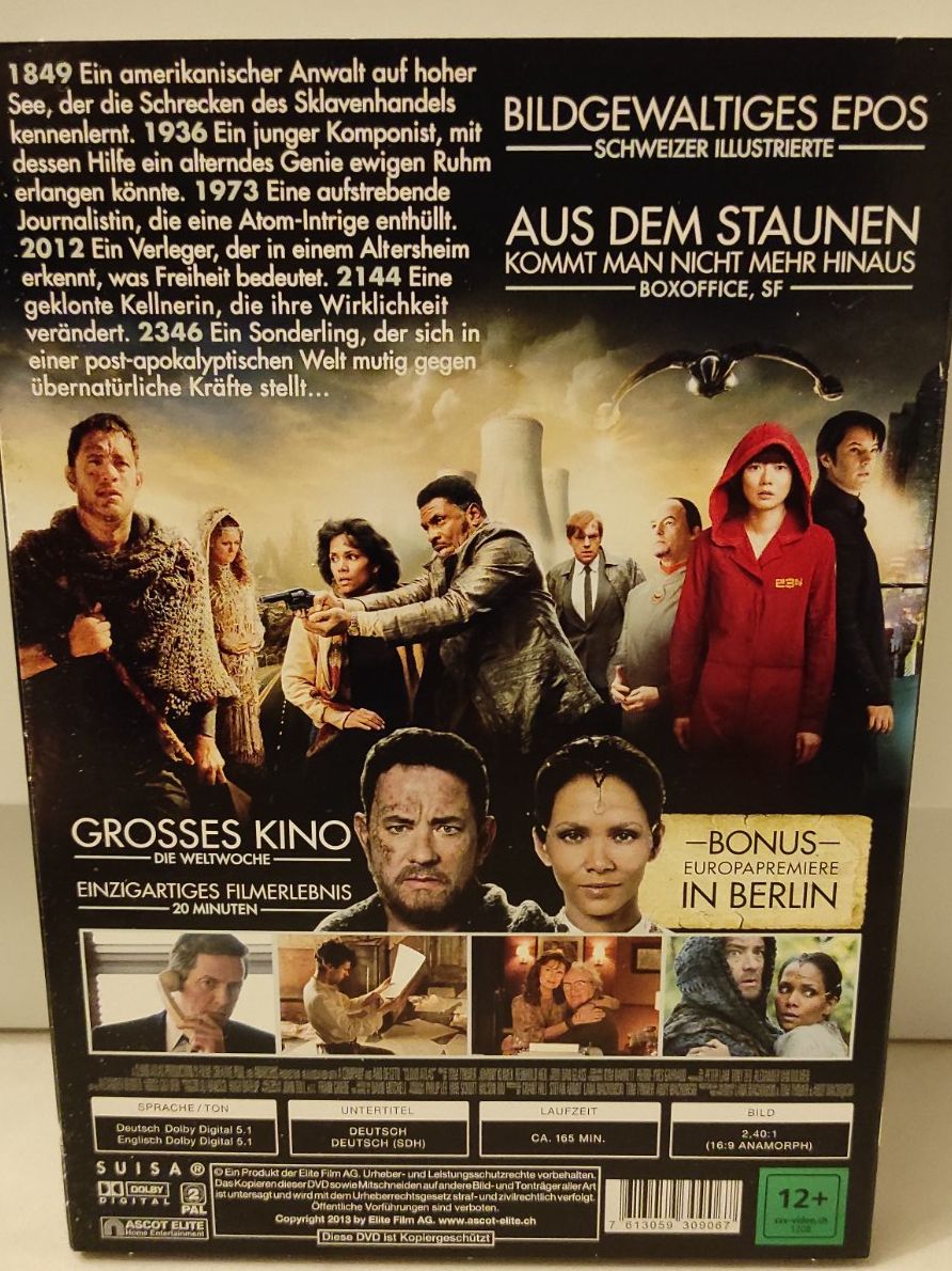 Cloud Atlas DVD Top Zustand, Film mit Tom Hanks (Gebraucht) in