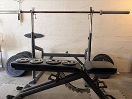 Taurus Fitness Hantelbank-Set mit Rack, Langhantel & 97.5 kg