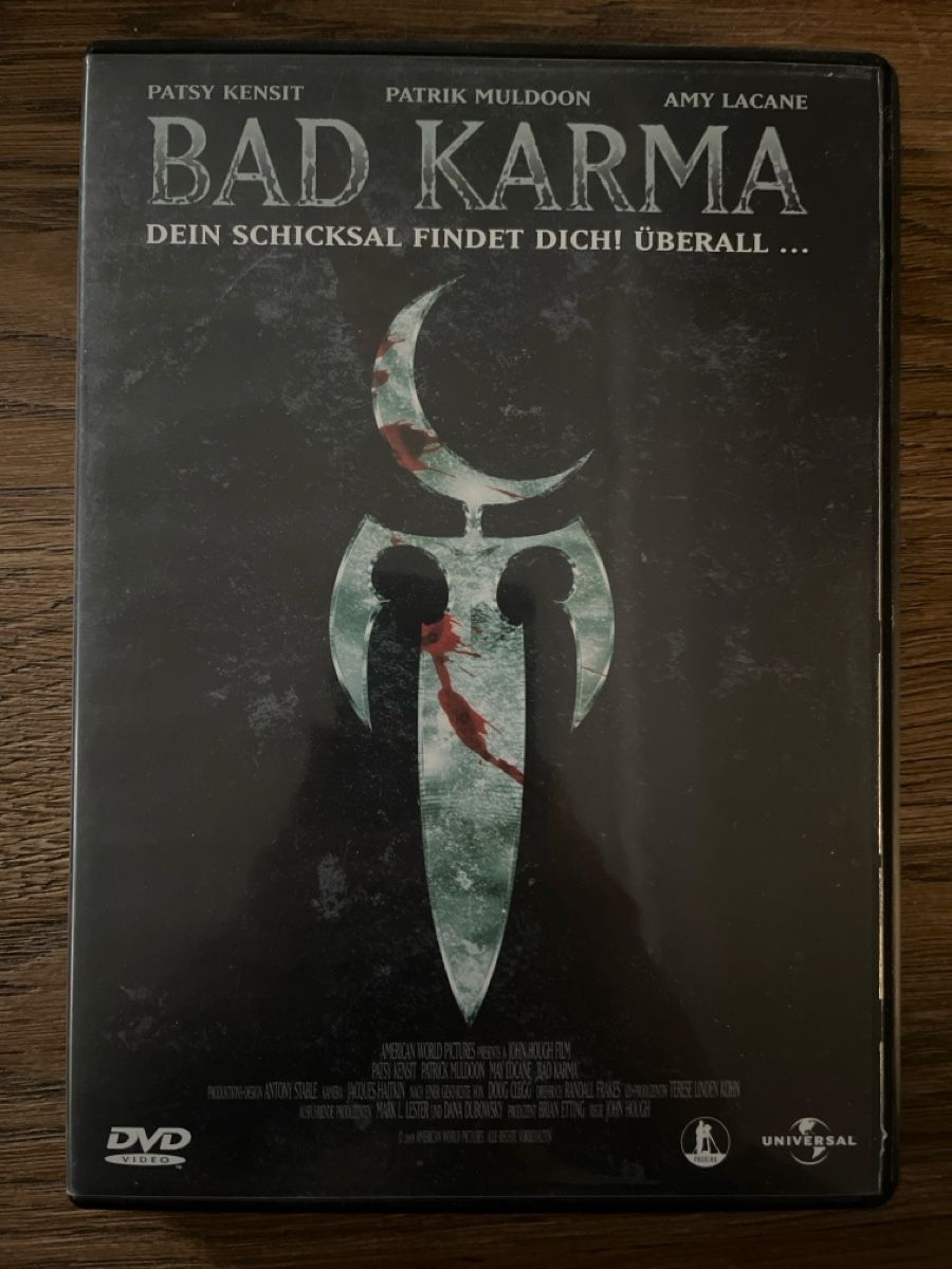 Tutti i DVDs: Bad Karma DVD - Psycho Thriller - Horror! – Usato da Glarus venduto da Greenday