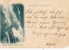 Ragaz Pfäffer - Gruss von Quelle + 1899