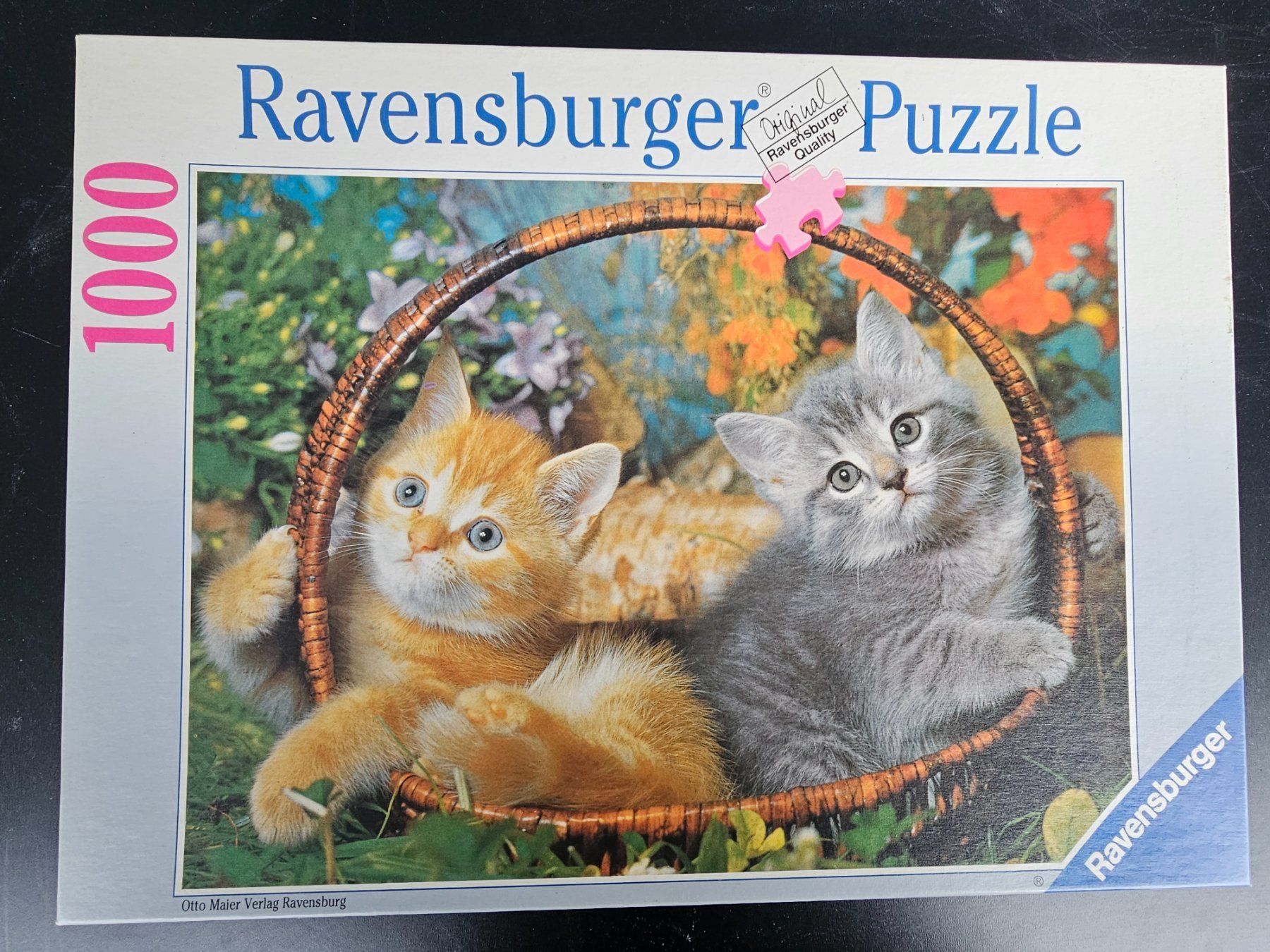 Puzzle: Puzzle Ravensburger 1000 Teile - Kätzchen im Korb – Usato da Altstätten SG venduto da Carrybones