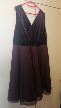 Vestito da cocktail bordeaux BPC tg. 48/50
