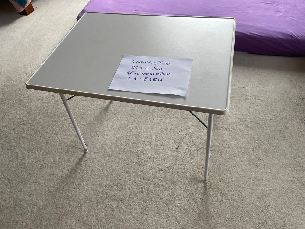 Rigogo Aluminium Camping Tisch Klappbar - 40x35x32 Cm Wasserdicht