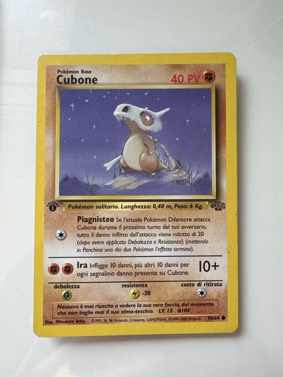 Cubone First Edition 1999 Pokemon Jungle 50/64 (Gebraucht) in Gordola ...