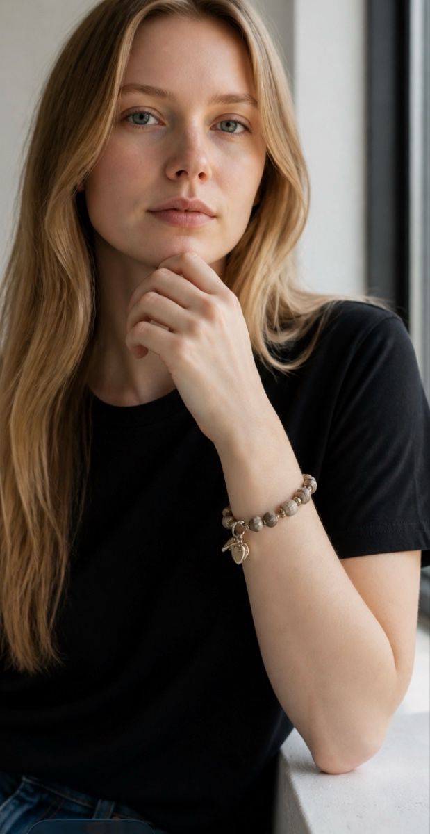 Armbänder & -reifen: Armband mit Achat Botswana Perlen – Neu und originalverpackt aus Kriens von Hortensie6 5