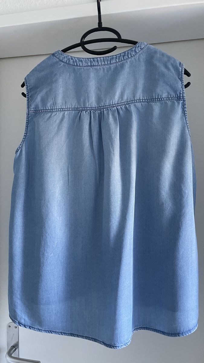 Tom Tailor Camicette: Tom Tailor Jeansbluse Lyocell blau Grösse 36 – Nuovo (secondo la descrizione) da Bettingen venduto da Majvi 1