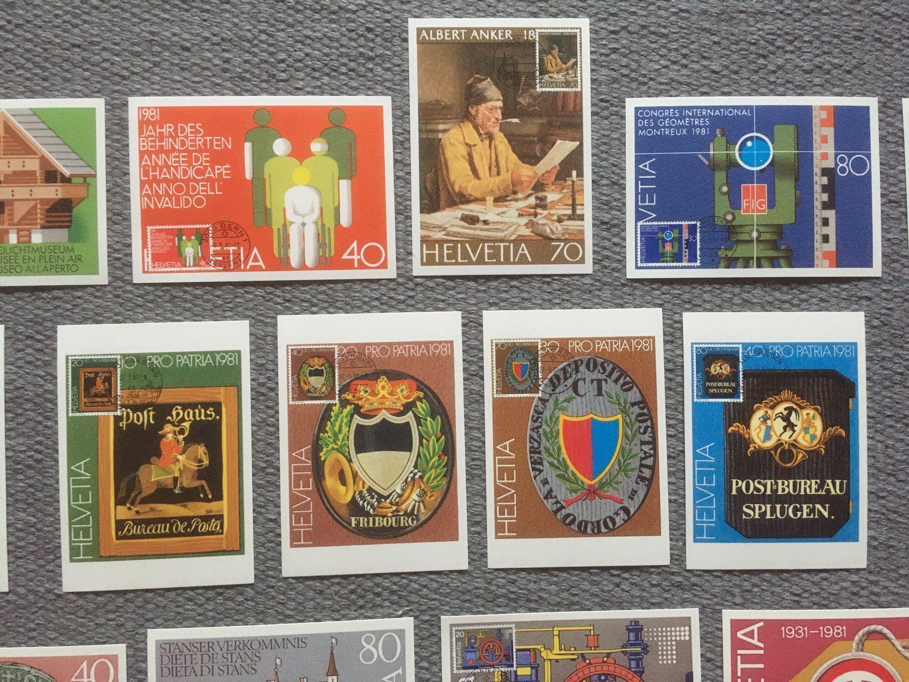 Tutti i francobolli: Maximumkarten 1981 mit Orts-ET – Usato da Nesslau venduto da andi_hon 2