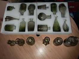 Vases en verre vert - décoration mariage