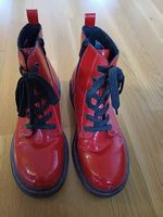 Rote Stiefeletten Biker Boots Grösse 38 von Rieker