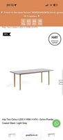 HAY Two-Colour Tischplatte 200 × 90 cm  Light Grey
