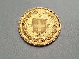 🇨🇭 Helvetia Gold 1896 6.45g .900 Rarer