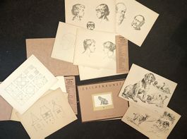 Zeichenvorlagen Zeichnen lernen  Vintage grossee Konvolut